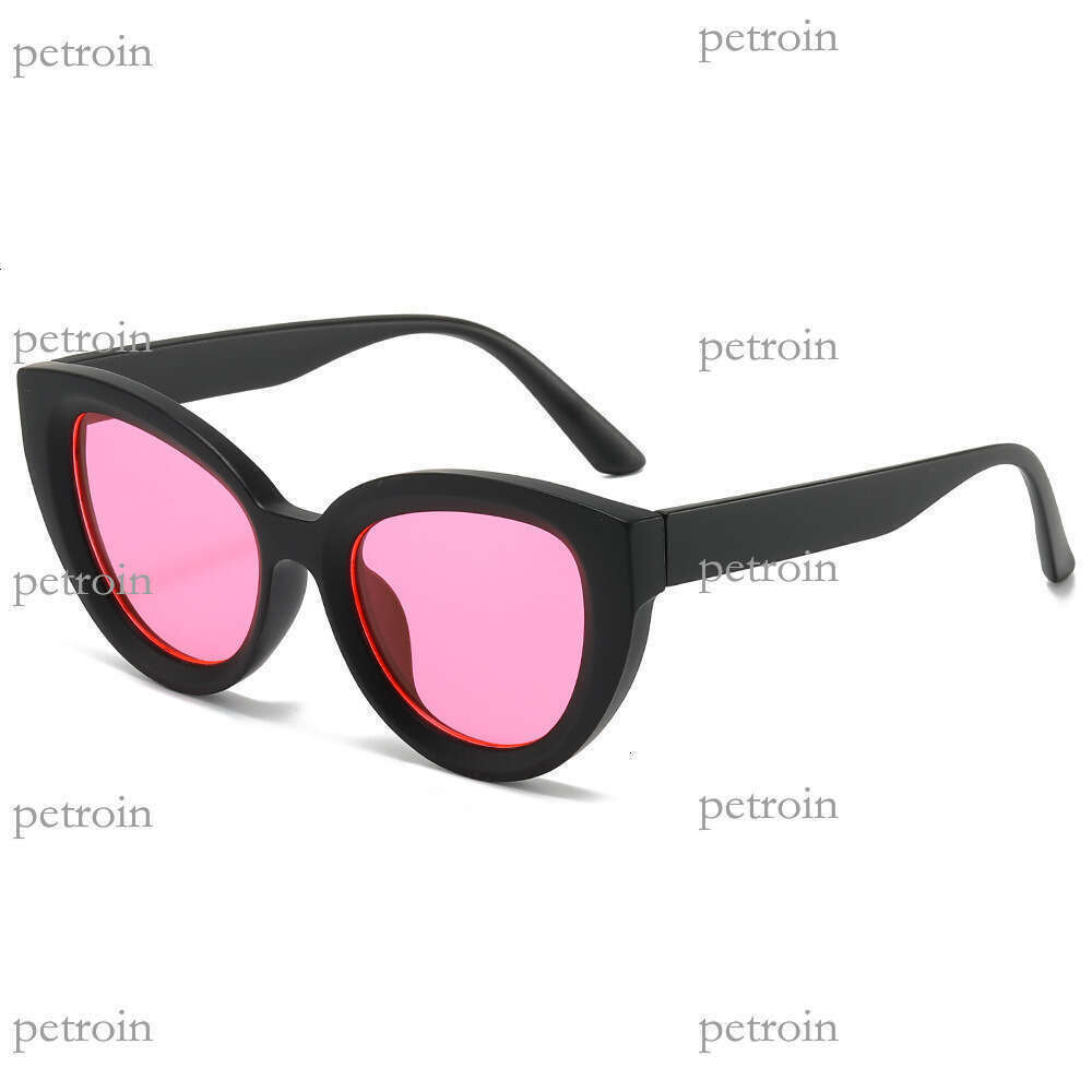 New Large Frame Cat Eye Personality Fashion Simple Street Style Travel Sunglasses