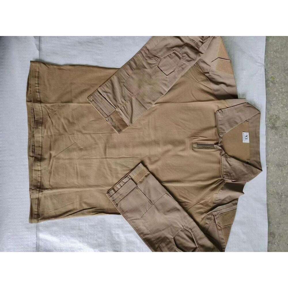 Combat Uniform Shirt Camouflage Cargo Sport Tops Airsoft Paintball Tactical TShirts Hiking 2025New UV protection upgraded version