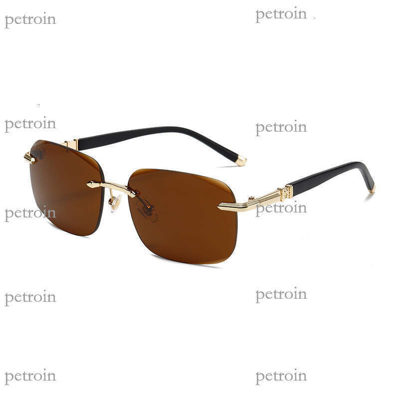 New Frameless Edge-Cut Fashion Sunshade Internet Celebrity Same Style Driver Driving Sunglasses