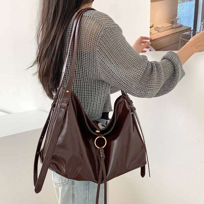 Designer Luxury Models Lazy Wind Shoulder Bag Commuting Senior Sense Of Temperament Women S Retro Large Capacity Crossbody Tote Bags