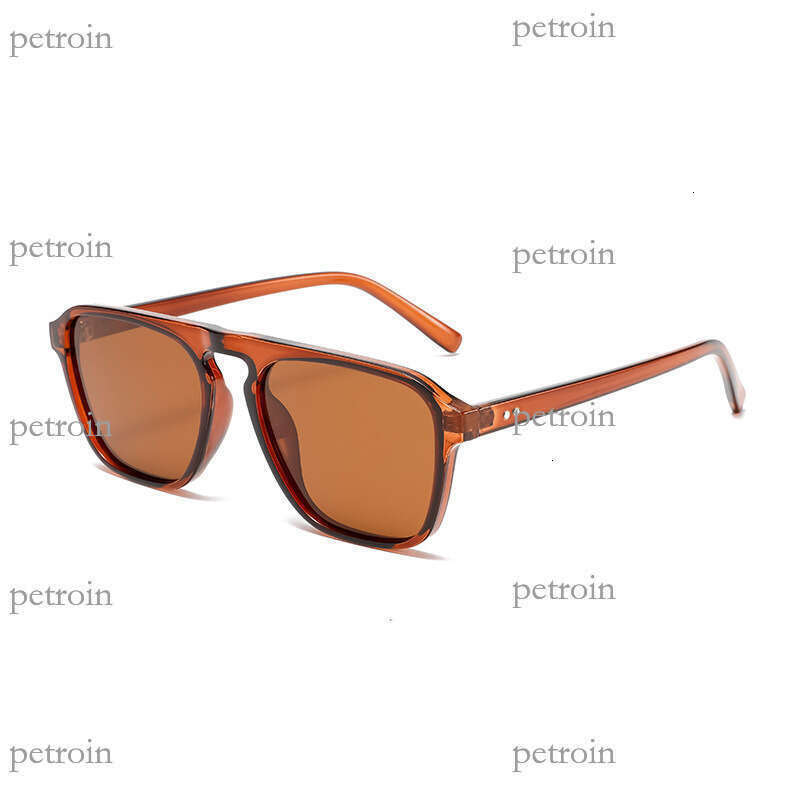 New Men's and Women's Pilot Polarized Sunglasses Fashion Square Frame Hot-Selling Model