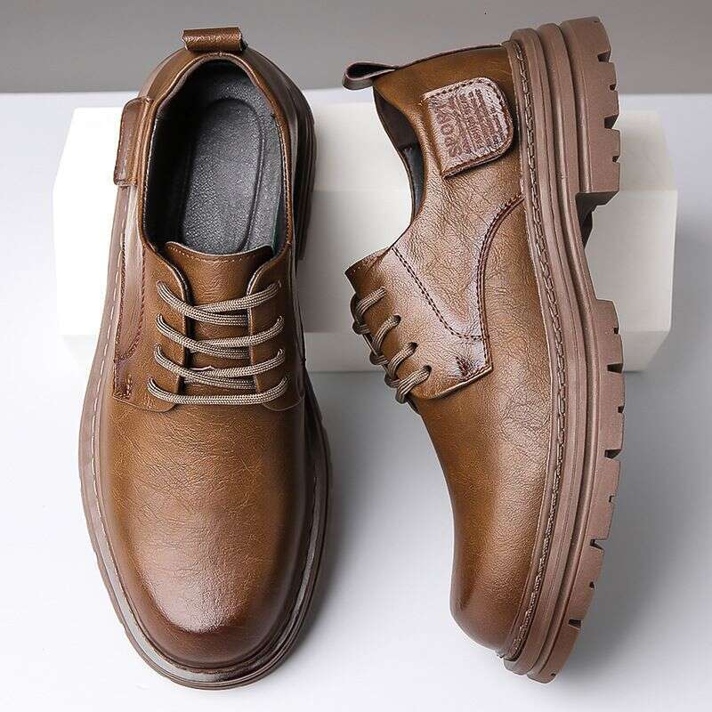 Platform Low Pumps Loafers Slip-on Casual Men's Shoes