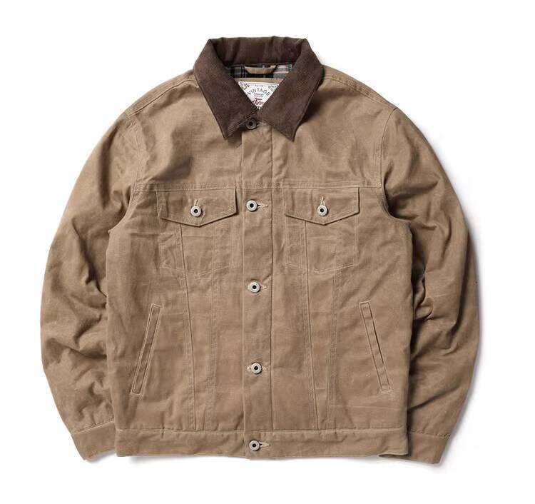 Designer Clothing 2025 Red Tornado Read Description Asian Size Good Quality Cotton Canvas Wax Water Proof Jacket