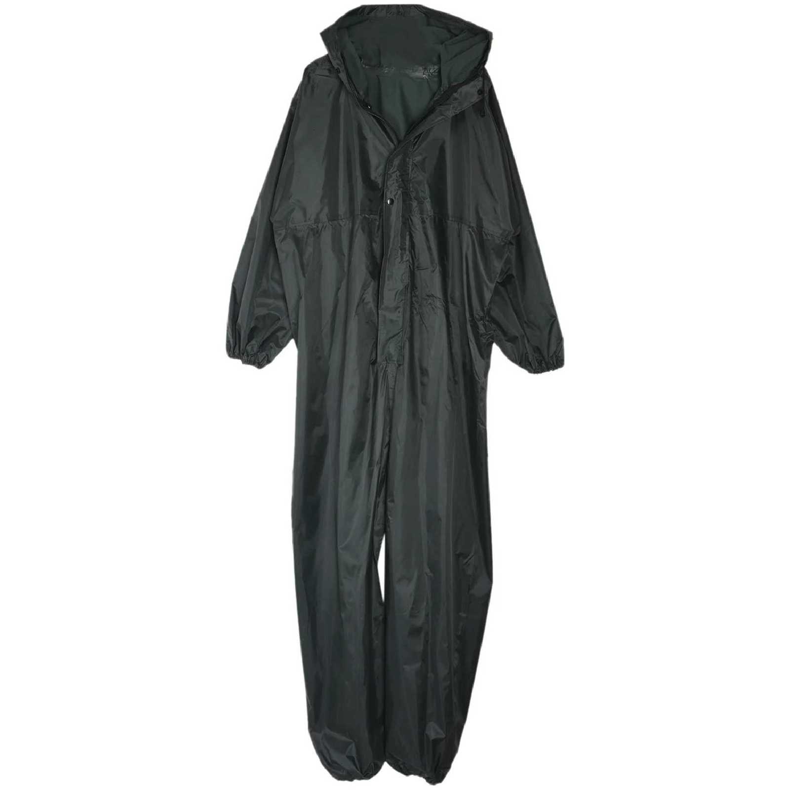 Fashion Motorcycle Raincoat /Conjoined Raincoat/Overalls Men and Women Fission Rain Suit Rain Coat SizeXXL Colour ArmyGreen HOT Y250814