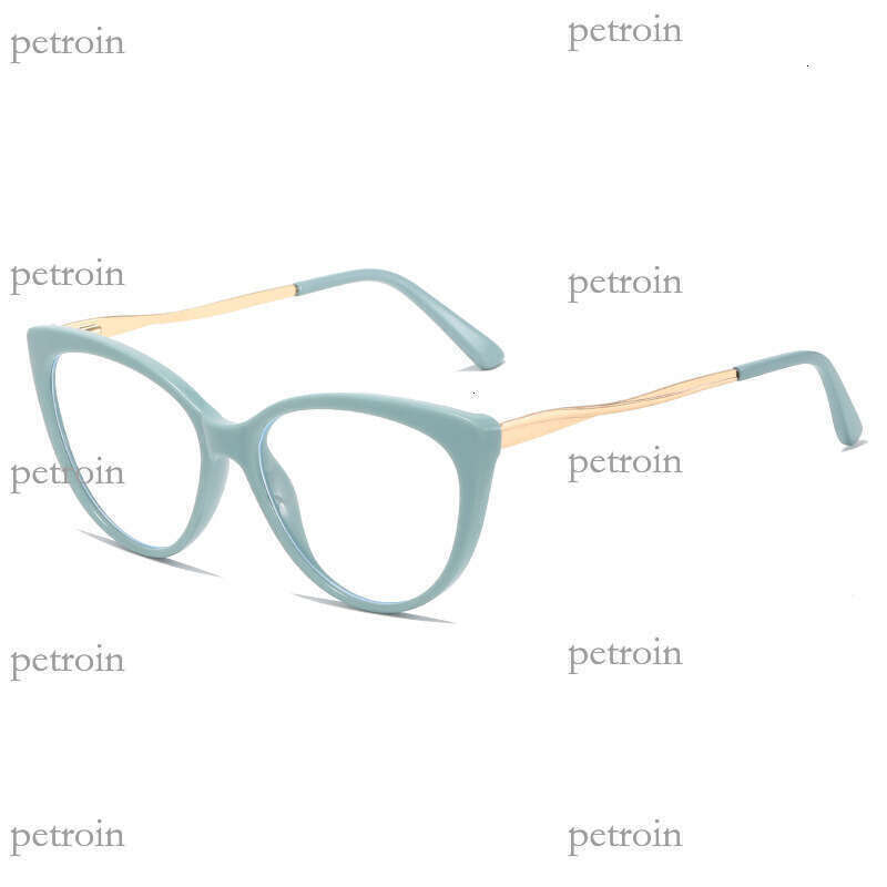 New Style Personality Triangle Cat Eye TR90 Blue Light Blocking Trendy Versatile Prescription Non-Prescription Glasses