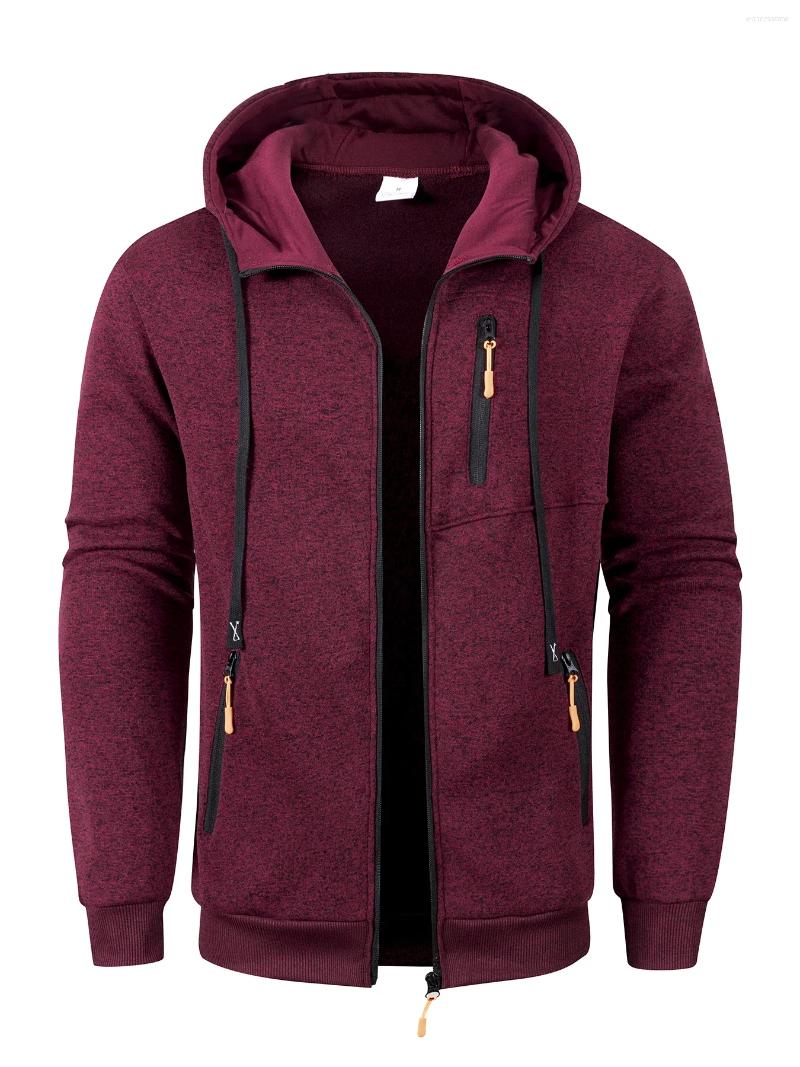 Men's Jackets Hoodies Long Sleeve Sweatshirt Hooded For Men Clothing Sportswear Casual Jacket