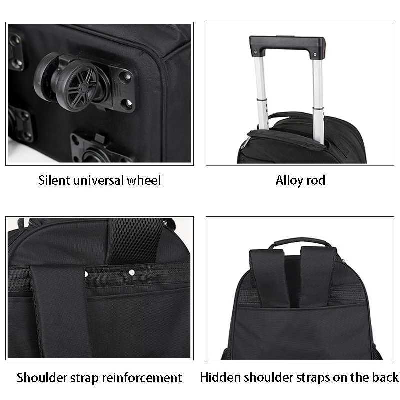 Travel luggage universal wheels travel trolley bag business laptop bag large capacity multifunctional backpack X250815 - view 5