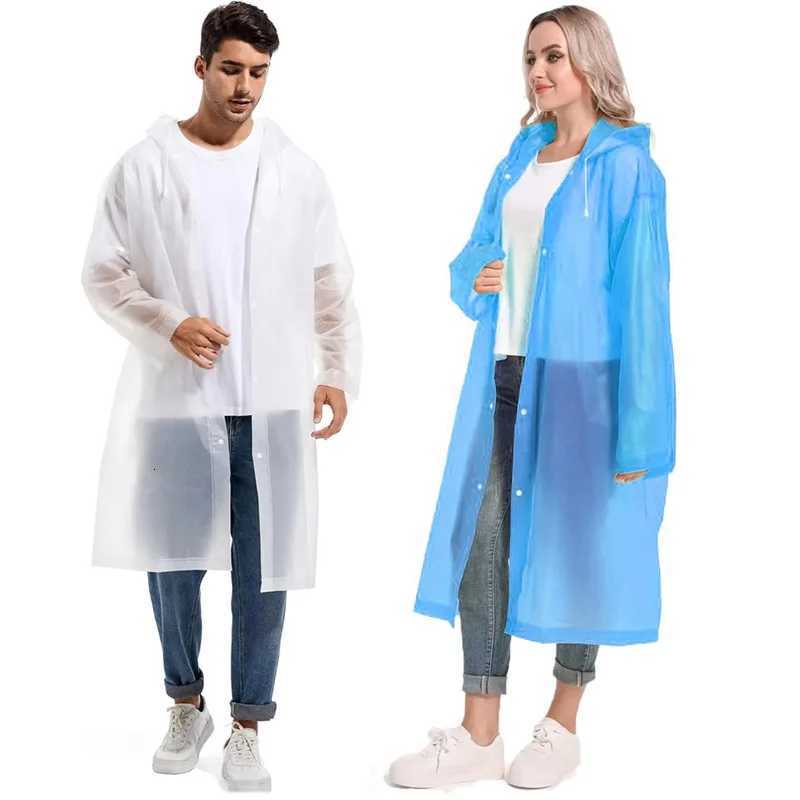Raincoat Women Men Impermeable Thickened Waterproof EVA Raincoat Tourism Outdoor Hiking Rain Poncho Raincoat Hooded Rain Coat Y250814
