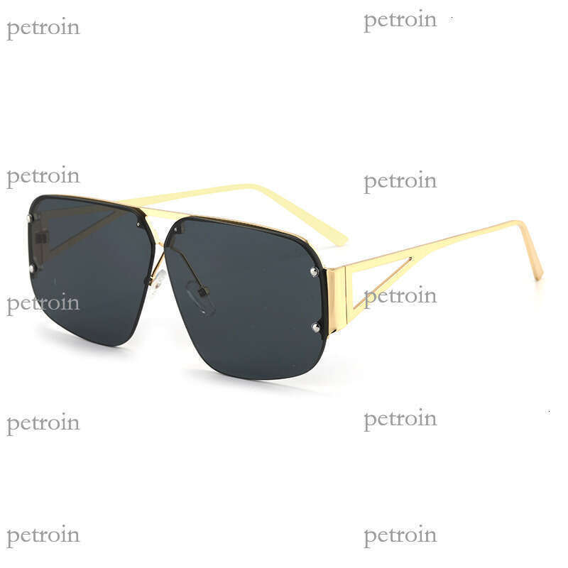 New Fashion Frameless Men Driving Travel Sun Protection Sunglasses for Women High-end Personality Versatile
