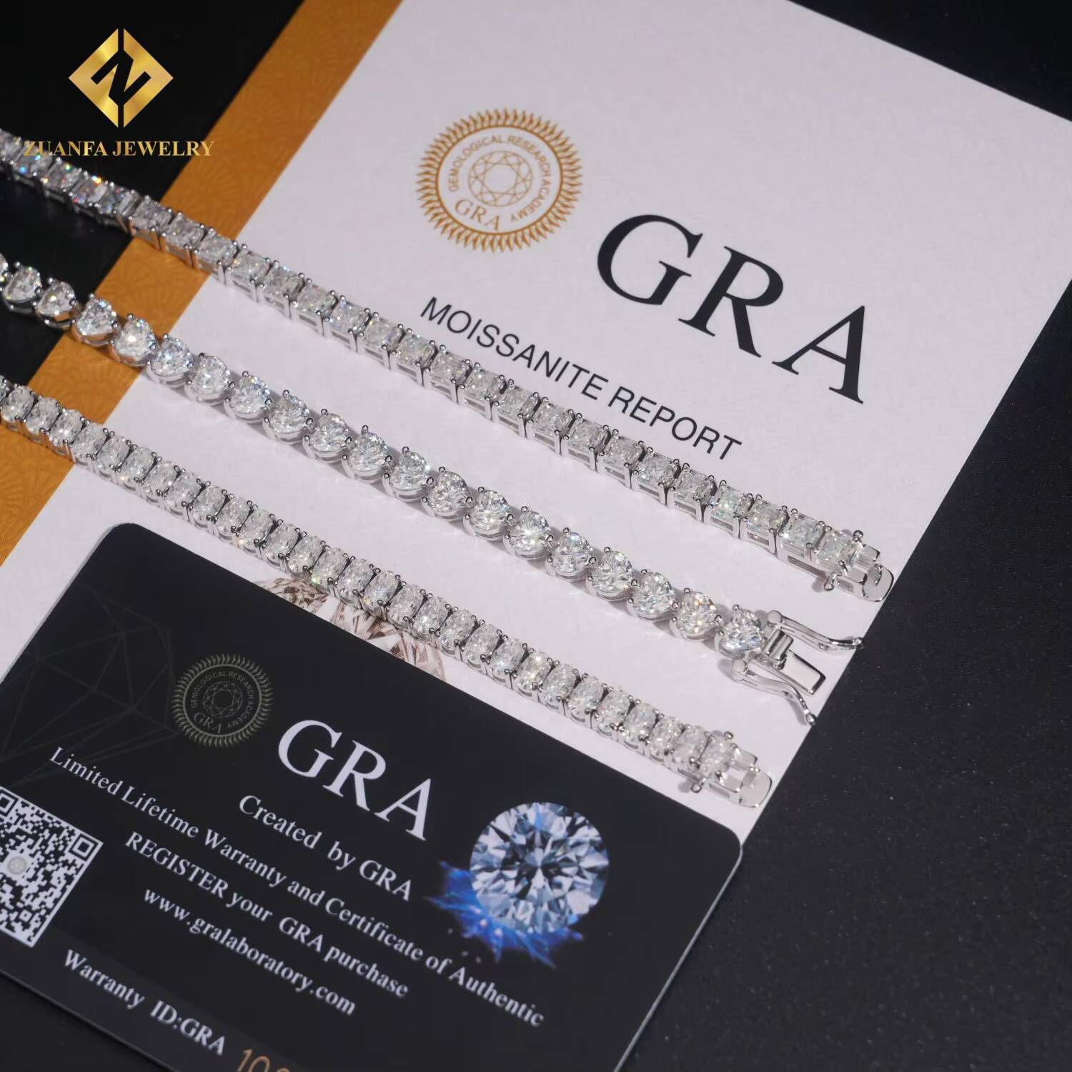 New Trendy Luxury Design Bracelets for Women Iced Out With Moissanite Diamond Charm Tennis Bracelet