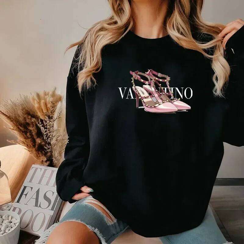 Sweatshirt Brand Printed O-Neck Pullover Thickened Autumn And Winter Loose Hoodie Long Sleeve Women's Clothing