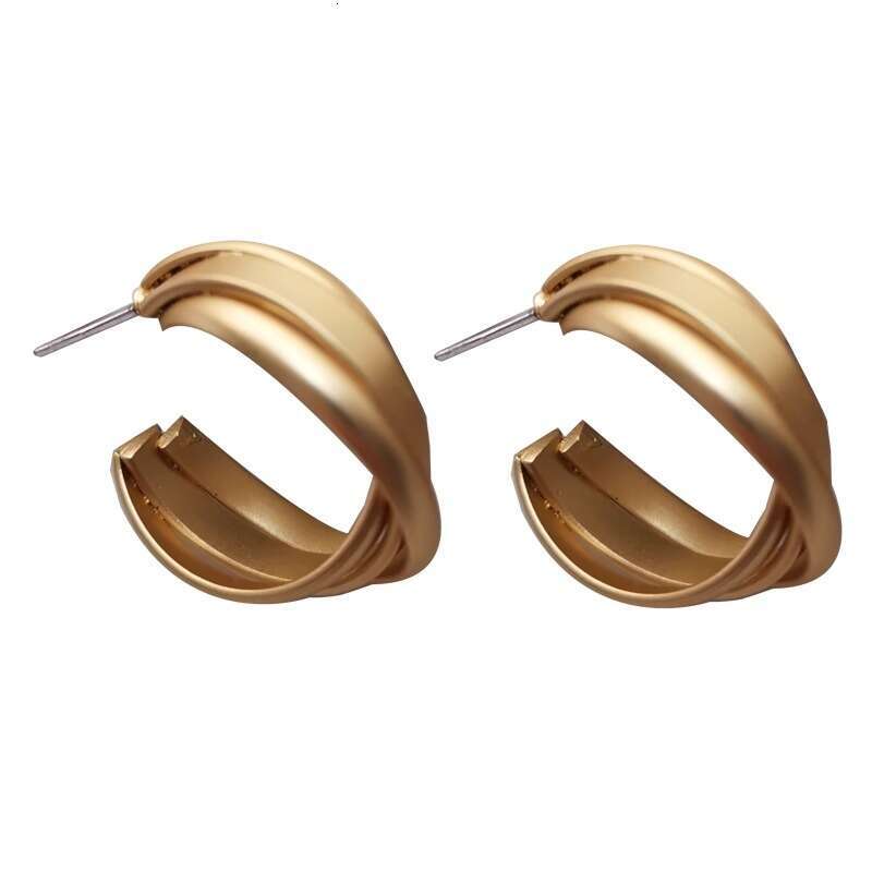 DHcollections High-end Metal for Women 2025 New Style Unique Niche Design Stud Elegant Korean Earrings