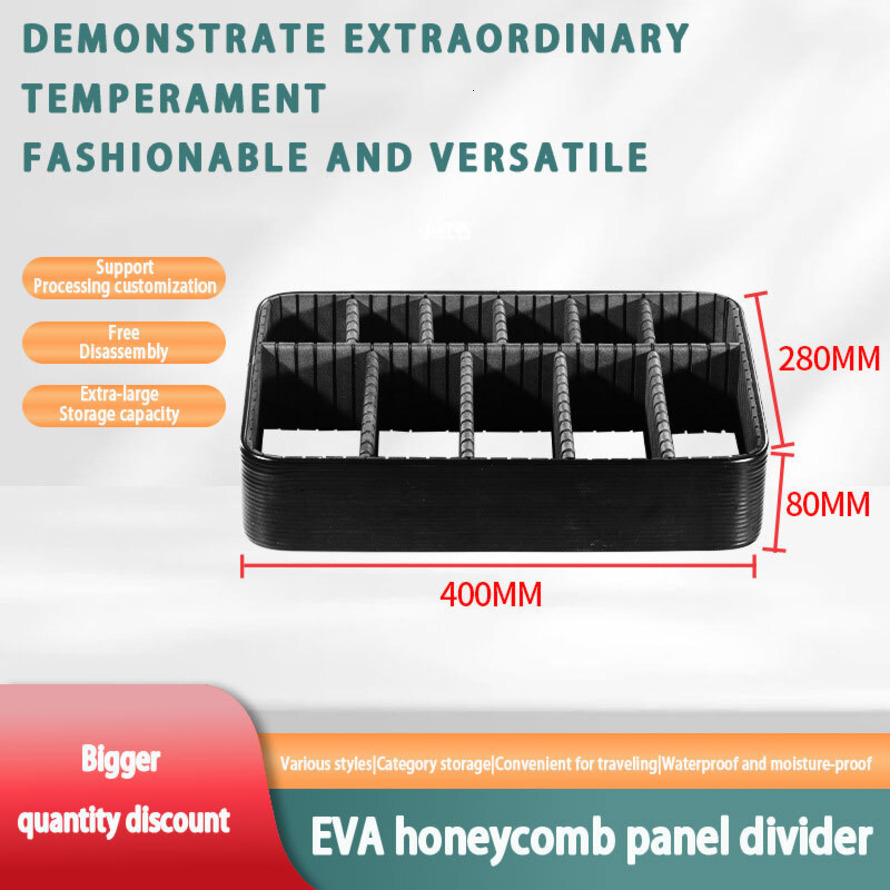 Cosmetic Storage Box Frame EVA Partition Inner Tray Divider Makeup Bag Honeycomb Board Waterproof quality