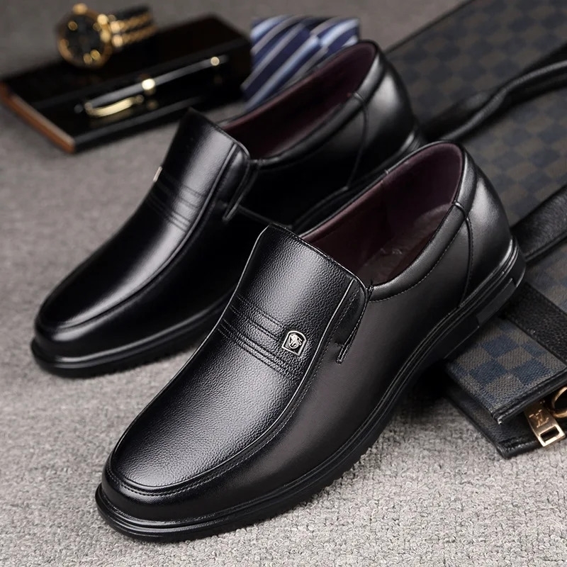 Men Loafers Slip On Business Casual Shoes Classic Soft Leather Hombre Breathable Genuine Handmade w250801