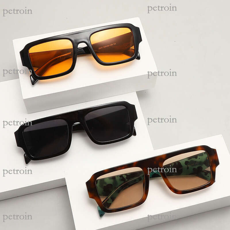 New Versatile Classic Square Frame Men Modern Fashion Trend Simple Sunglasses for Women