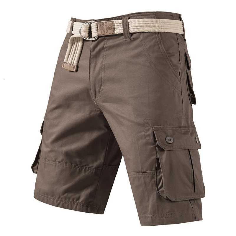 Cargo Knee Shorts Men Sports Casual Bermuda Shorts Plus Size Cotton Half Pants Straight Running Gym Shorts Pants Y250814