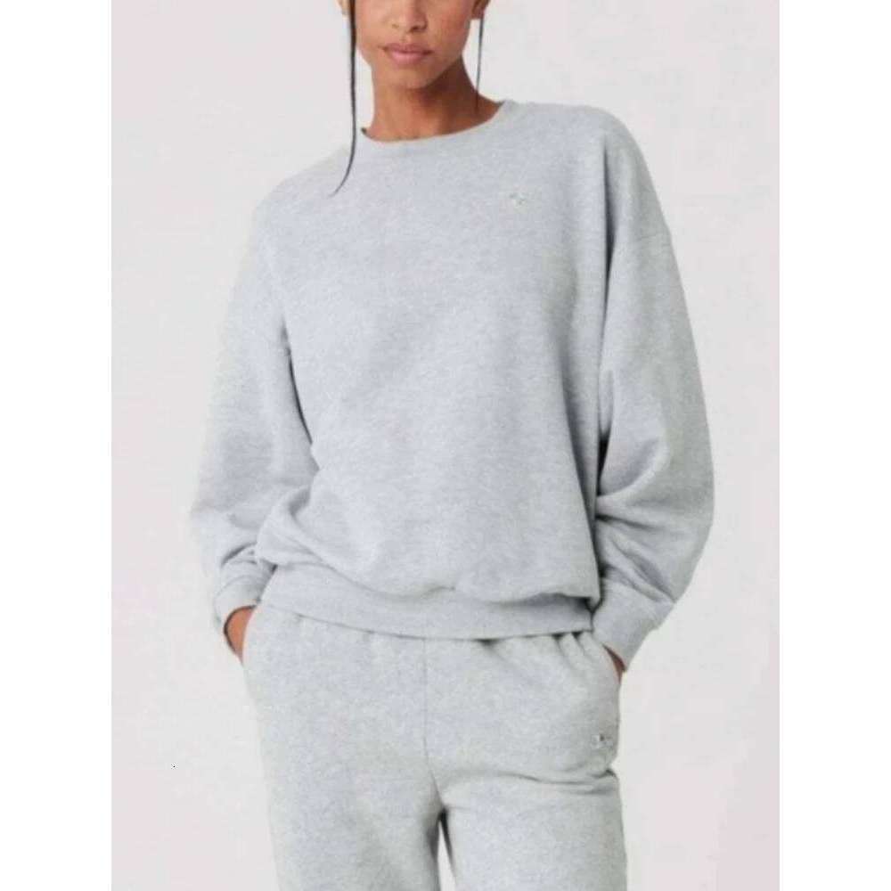 Women's Sweatshirts O Neck Solid Black Red Classic Letter Loose Casual Sports Pullovers Fashion Long Sleeve Hoodies For Women