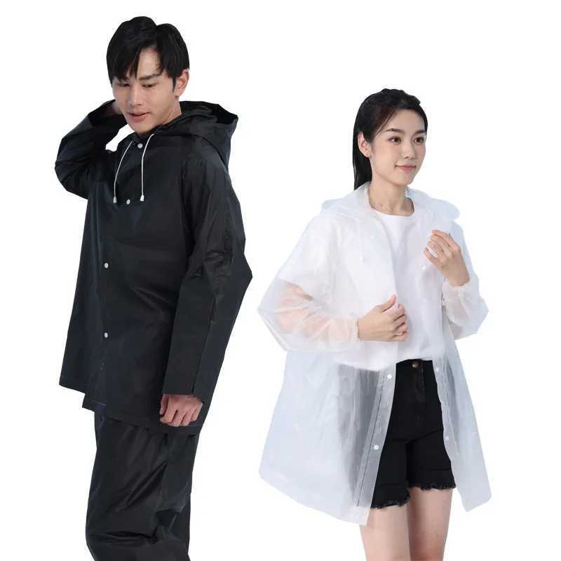 Be Prepared for Torrential Rains with Our Non-Disposable EVA Adult Raincoat Set Extra Thick Long and Stylish Matte Split Rain Y250814