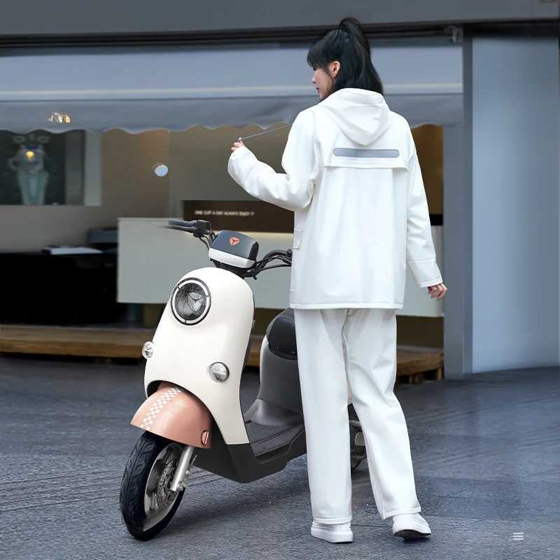 New Raincoat Split Thickened Raincoat suit Rainproof Windproof Wear-resistant Breathable Raincoat with Hat For Adult Man Woman Y250814