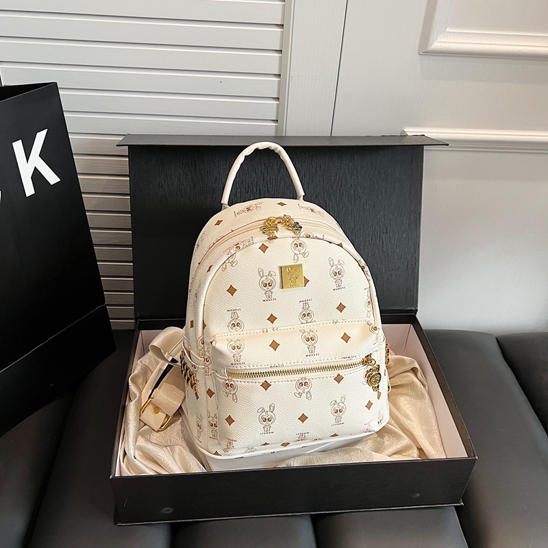 Free Shipping Designer Fashion Student Backpack Luxury Vintage Commuting Women's Large Capacity Travel Bag Sports Shopping Leisure Bag