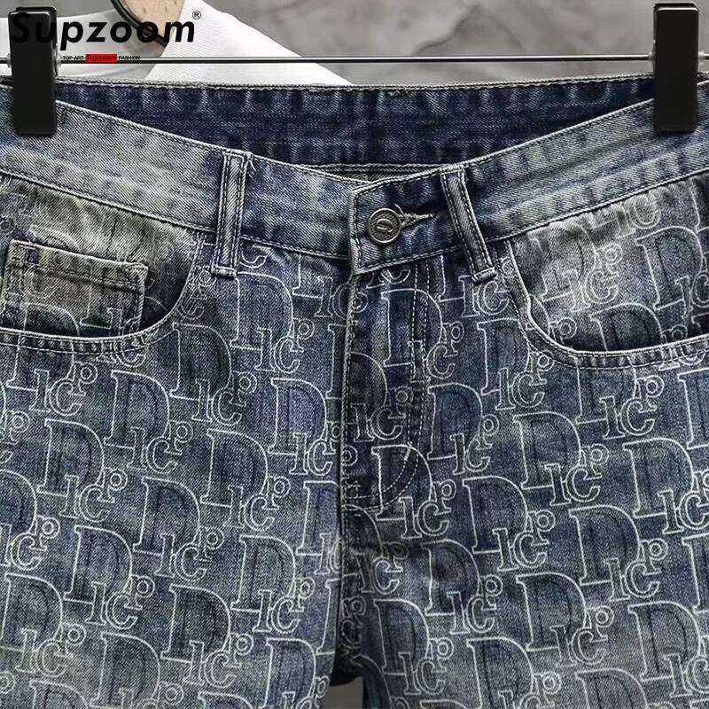 Supzoom New Arrival Hot Sale Fashion Summer Zipper Fly Stonewashed Casual Cargo Patchwork Cotton Denim Pockets Jeans Shorts Men