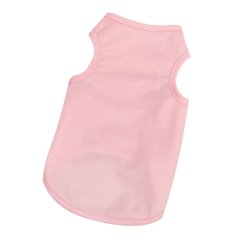 Summer Dog Clothes Thin Breathable Vest Plain Color Small Pet TShirt for Teddy Poodle Puppy Lightweight Casual Outfit 250814