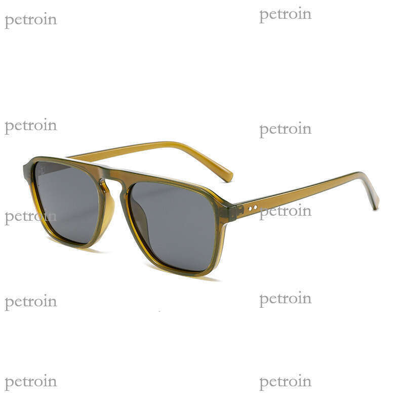 New Men's and Women's Pilot Polarized Sunglasses Fashion Square Frame Hot-Selling Model