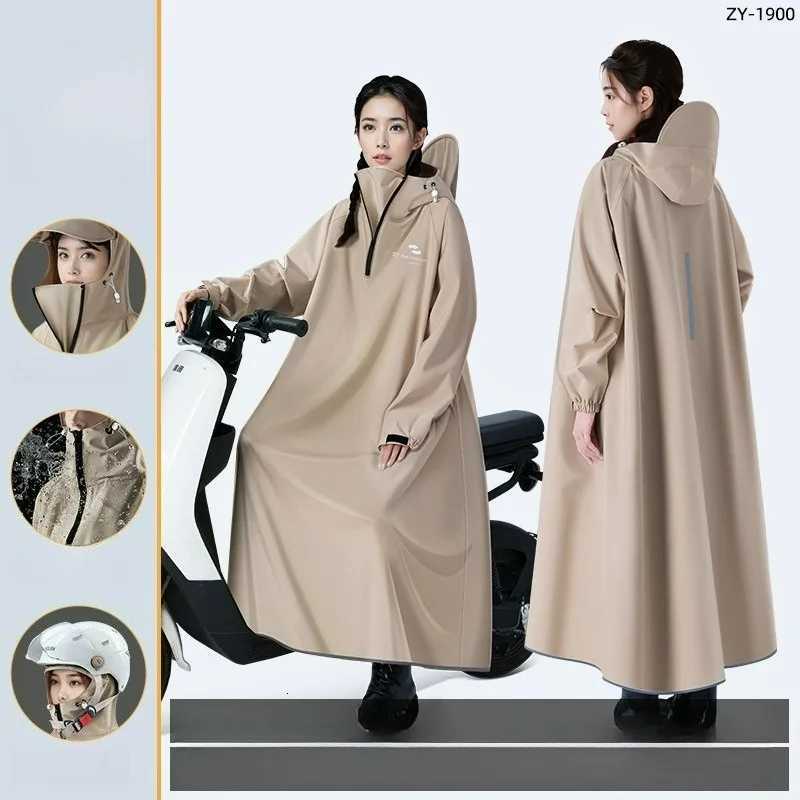 Women Raincoat Men Riding Waterproof Rain Poncho Rainstorm Prevention Impermeable Motorcycle Electric Bicycle Raincoats Y250814