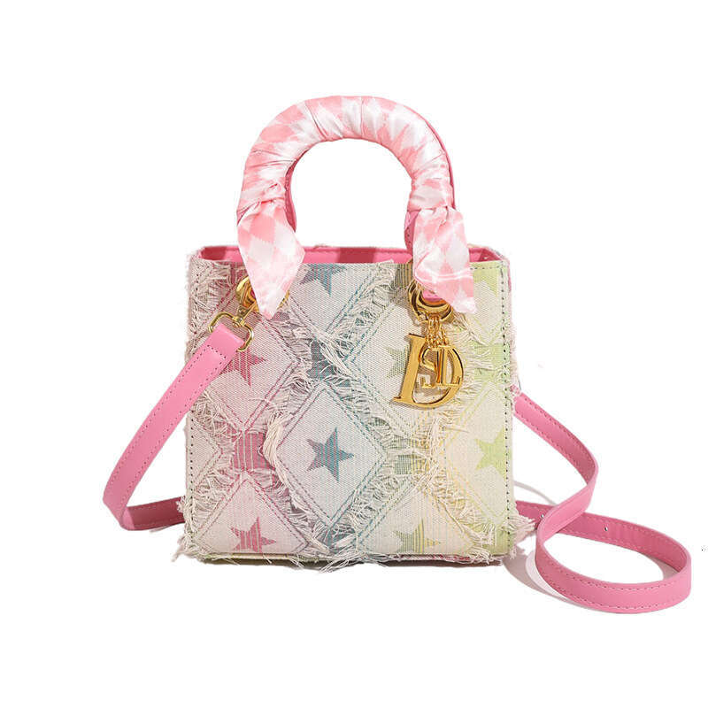 Designer bag Luxury bag Women 2025 New Versatile Embroidery Cowboy rhombuse Handbag Shoulder Crossbody Bag