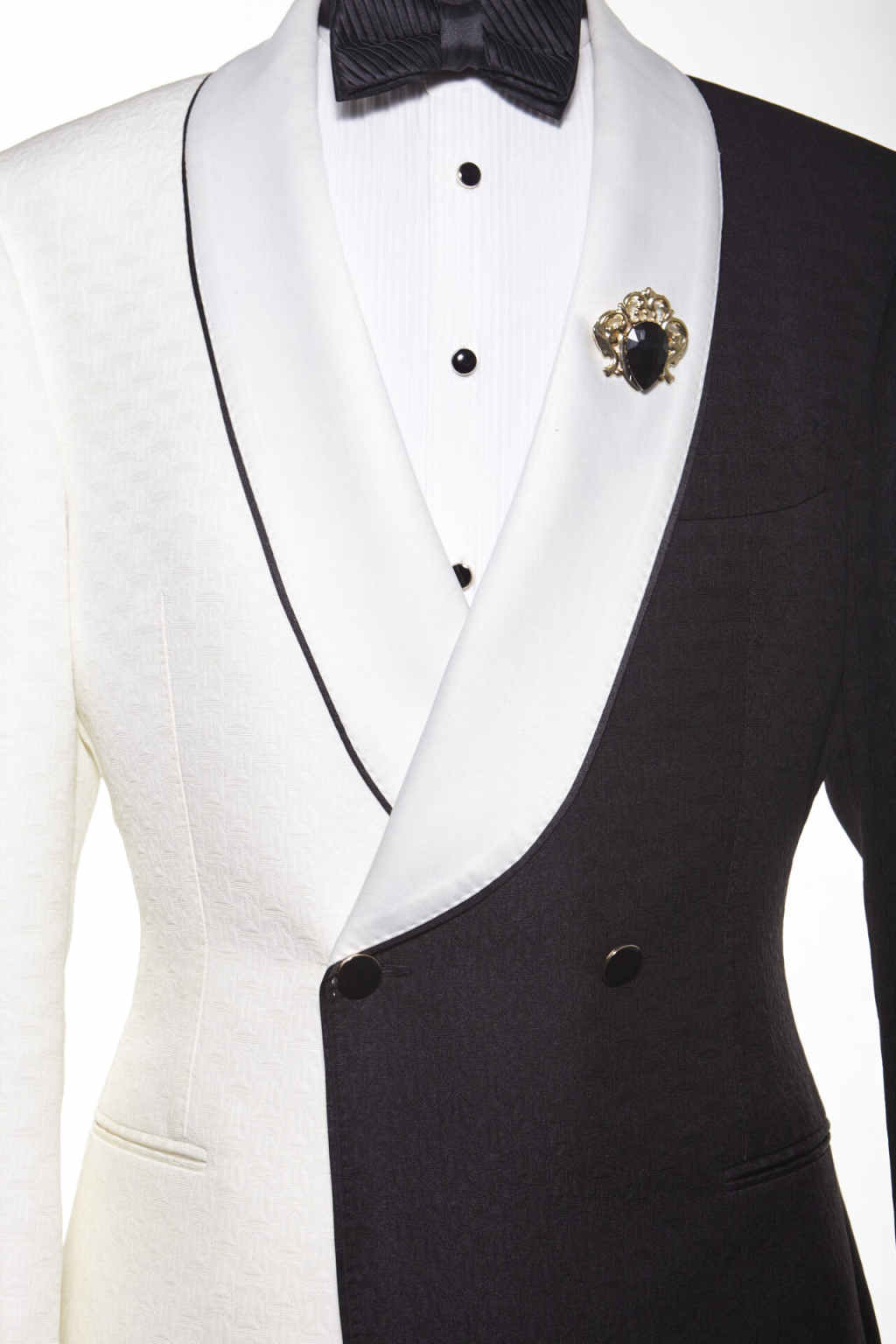 Montage Design Men's Suit 2 Pieces Jacket Pants Double Breasted Groom Wedding Tuxedo Dinner Party Prom Customized