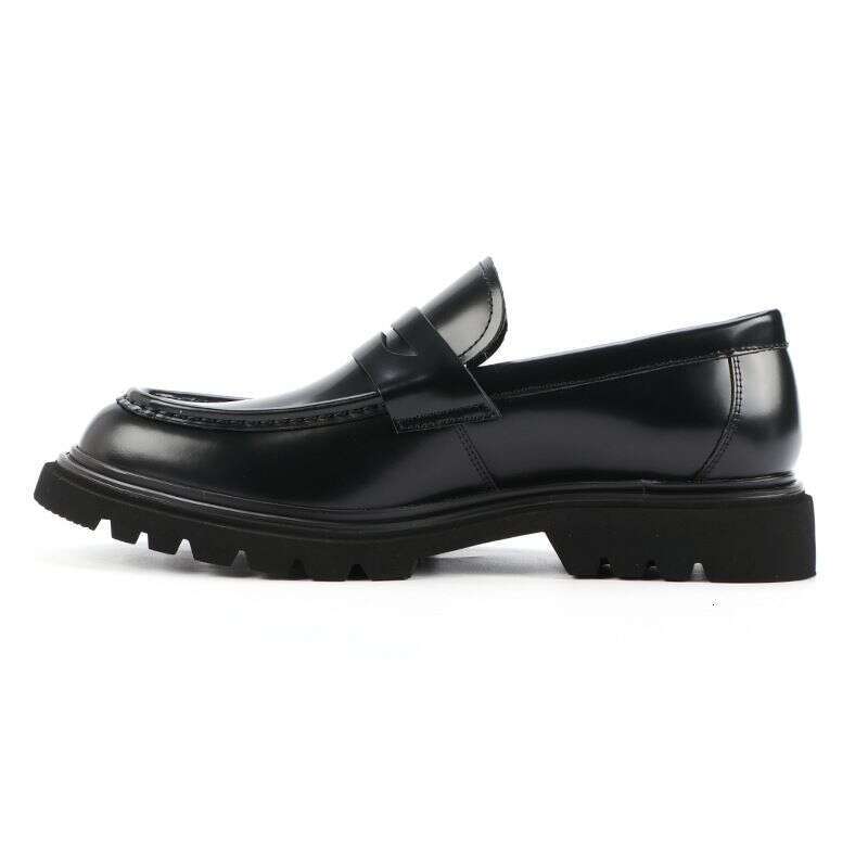 Made Of Genuine Mh, Lefu Sho, Men's Trendy Brand Thick Sol, Elevated Height Busins And Leisure Leather