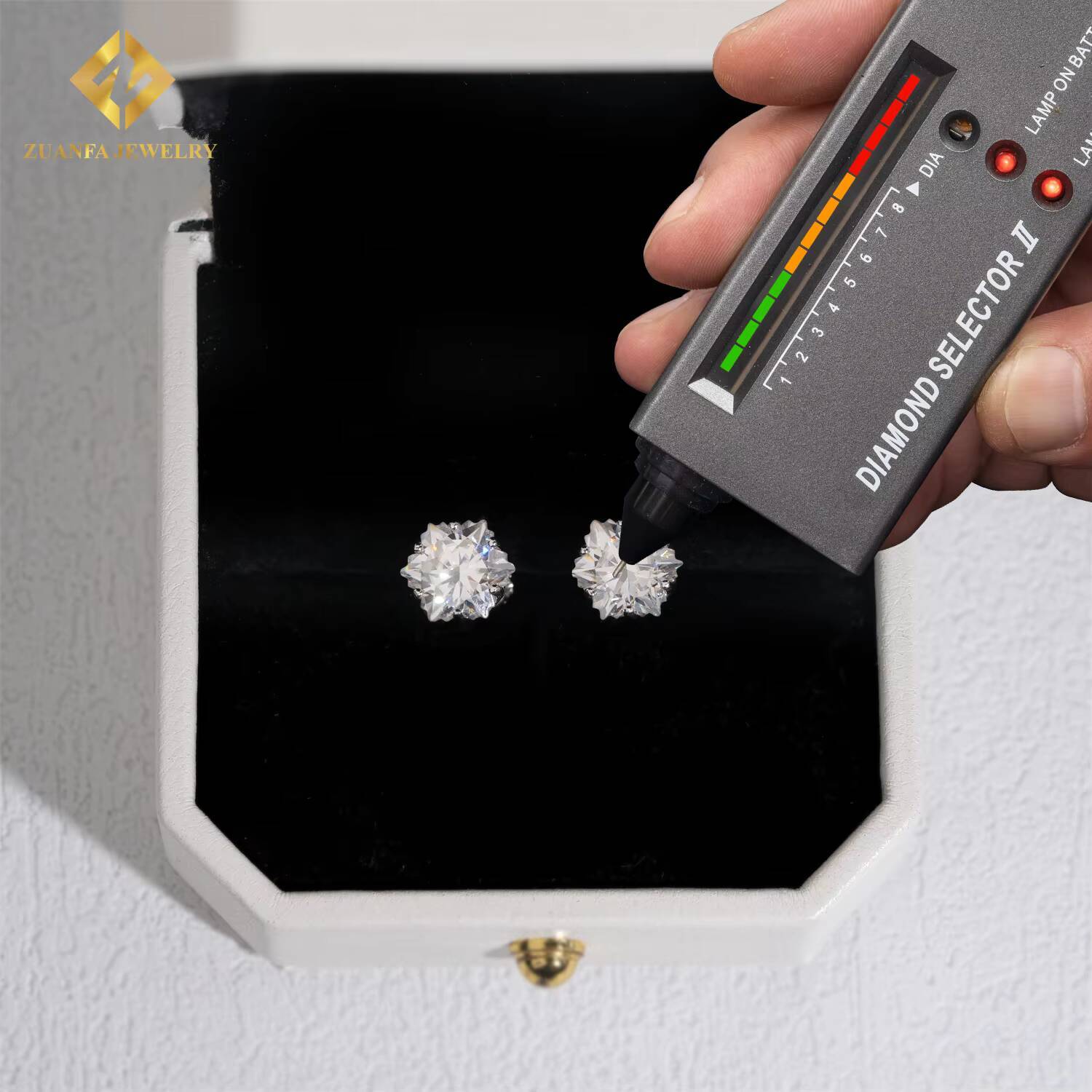 9cts Romantic Unique Snowflakes Cut Fine Jewelry Gifts Set for Women Singular Stone Charm Necklace Earrings Moissanite Jewelry