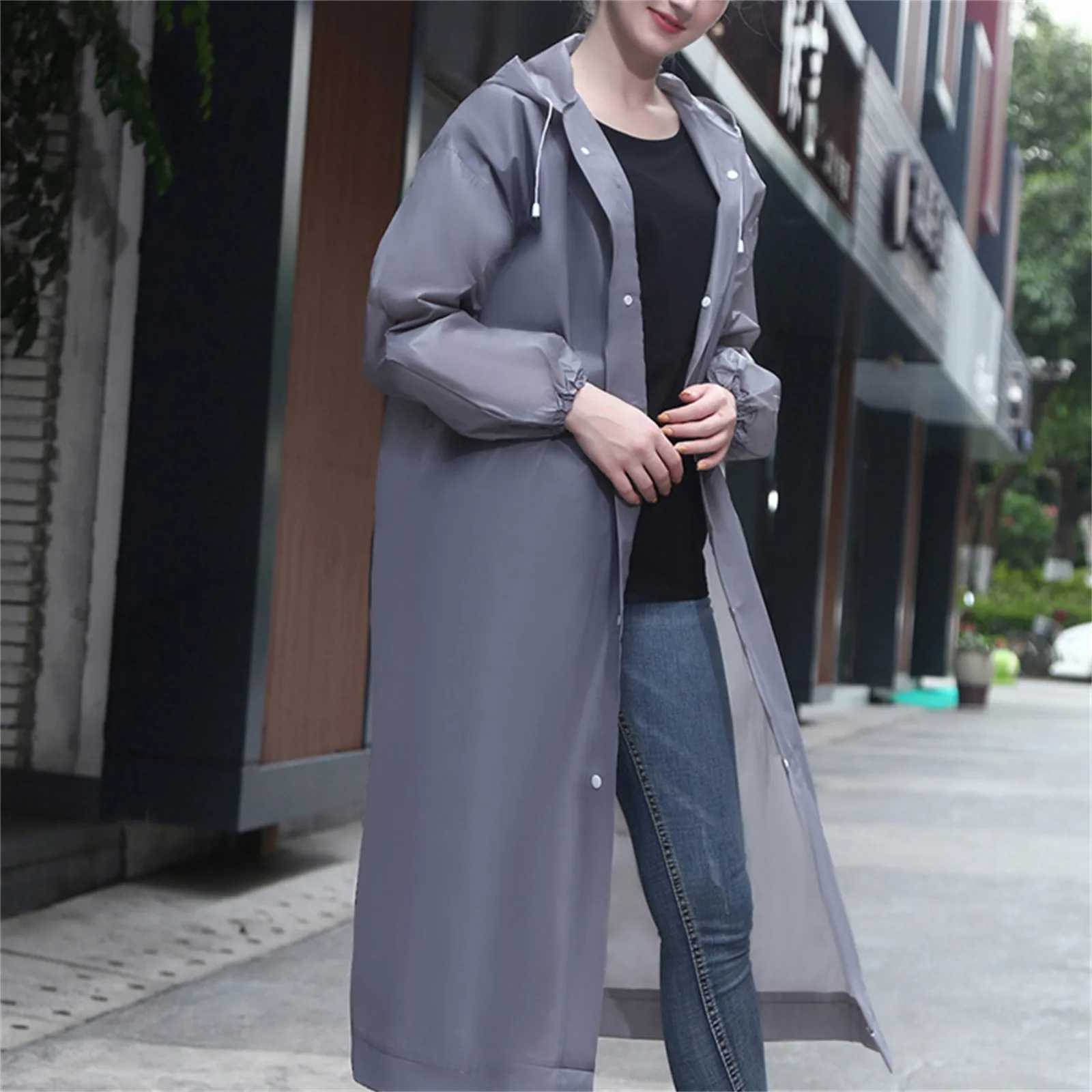 Lightweight Adult Raincoat With Hood For Men Women Waterproof Windproof Outdoor Poncho For Commuting Cycling Hiking Y250814