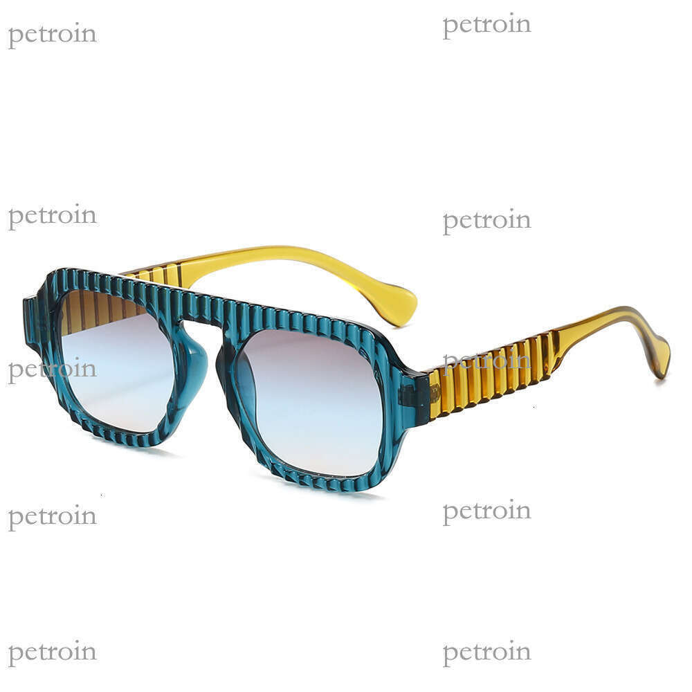 New Pilot Square Double Bridge Fashion UV Protection Women High-end Sunglasses