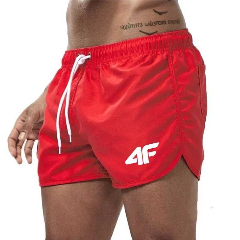 Mens Shorts 2025 Beach Trunks Summer Swim Gym Pants Quick Drying Swimming Homme Surf Ventilate Drawstring Fashion Casual Daily Y250814