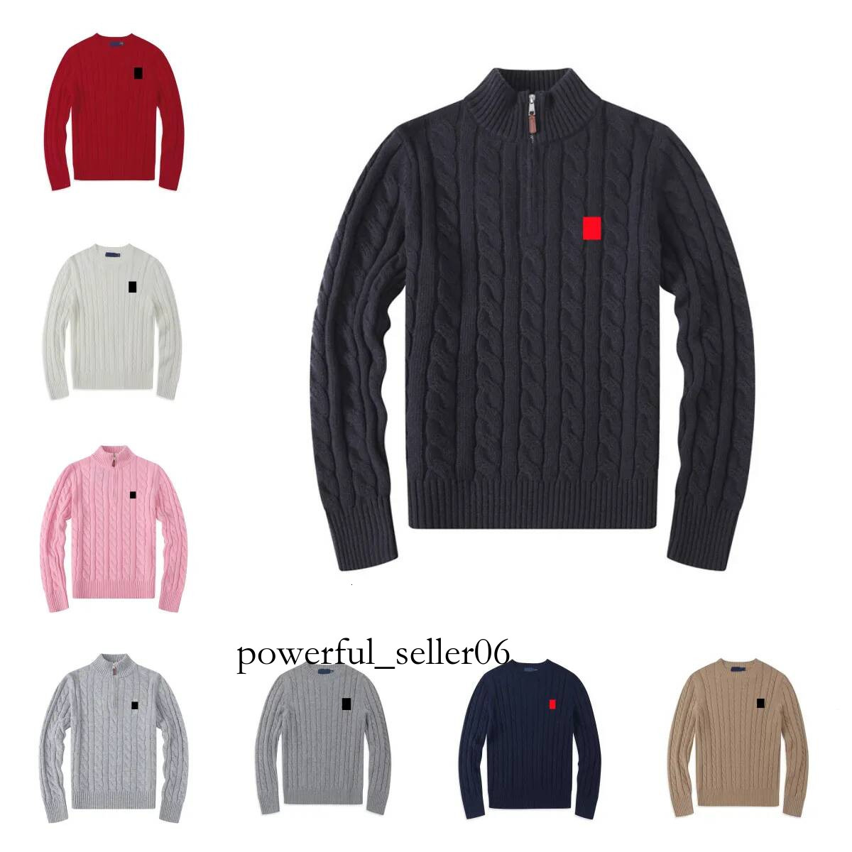 Pony Zip Up Horse Sweater Mens Jumpers Desinger Men Sweater Designer Polo Sweater Pullover Men Luxury Casual Sleeve Crew Neck Pullover Wool Cotton Mens Jumpers dd9