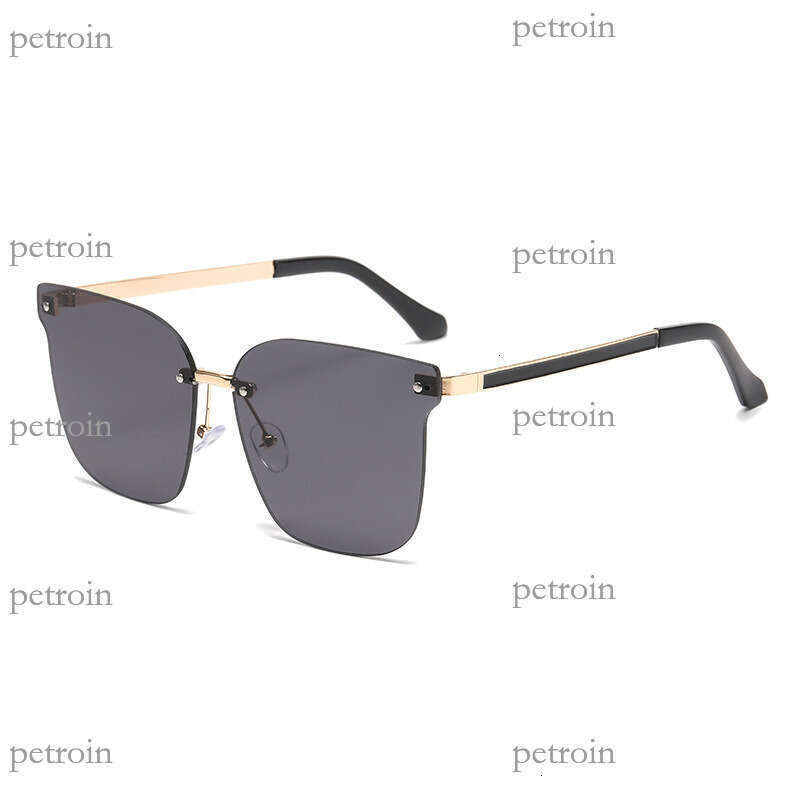 New Trendy Frameless High-End for Women TikTok Hot-Selling Fashion Ins UV Protection Sunglasses
