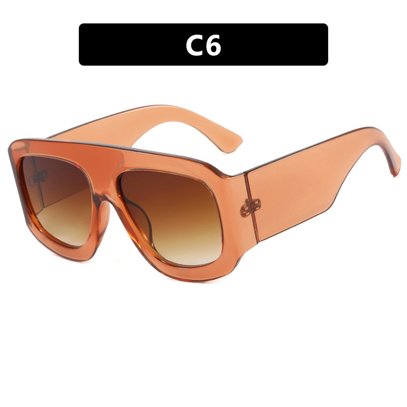 2025 New Arrival Women Over sized Square Sunglasses Trendy European American UV Protective Sunwear with High End Aesthetic