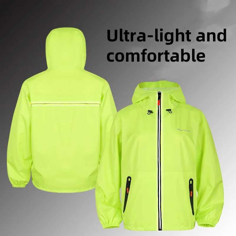 2025 New Adult Waterproof Raincoat Suit For Summer Unisex Motorcycle Raincoat Lightweight Breathable Outdoor Rain Wear Y250814