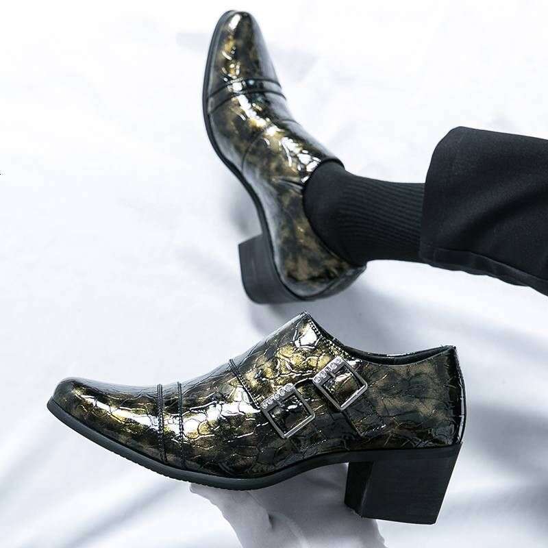 Mens Size Pointed Leather Casual Fashion Business Men's Wedding Toe Comfortable Server Shoes