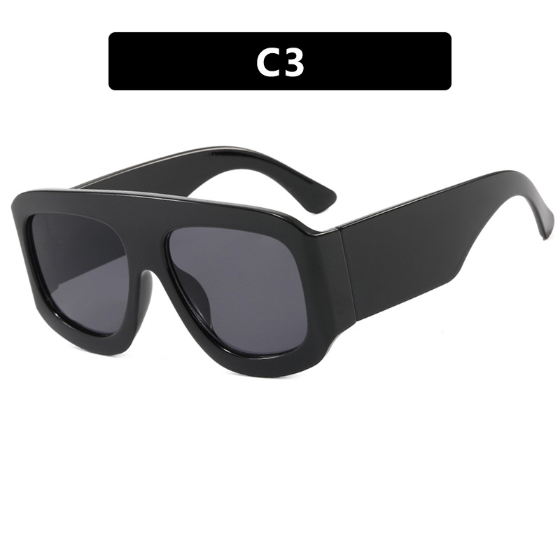2025 New Arrival Women Over sized Square Sunglasses Trendy European American UV Protective Sunwear with High End Aesthetic