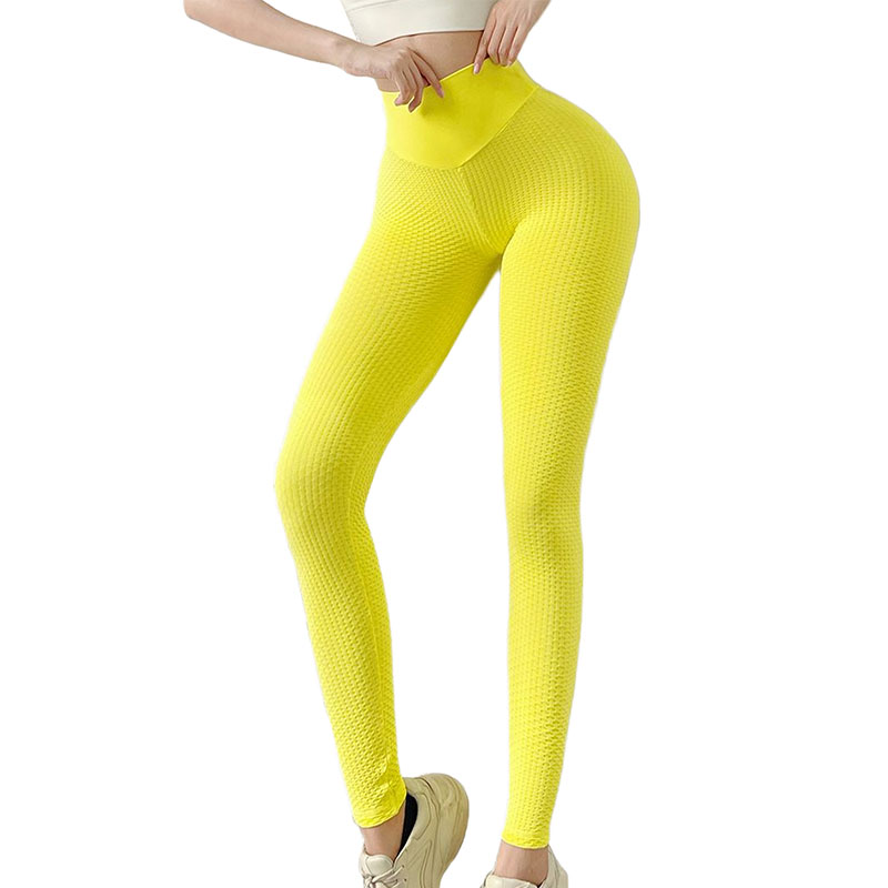 High Elasticity Peach Color Workout Bottoms Comfortable & Supportive Gym Wear With Concealed Pocket