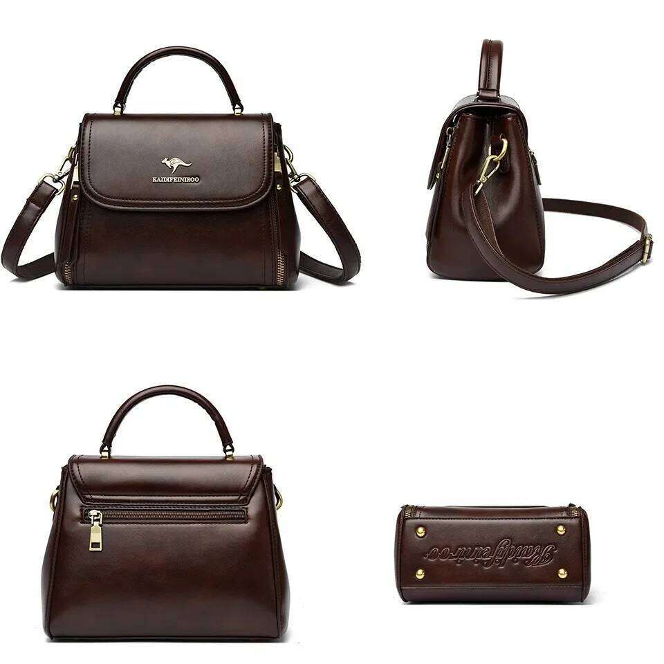 High Quality Soft Leather Tote Fashion New Solid Ladies Purses And Handbags Large Capacity Shoulder Croosbody Bag For Women