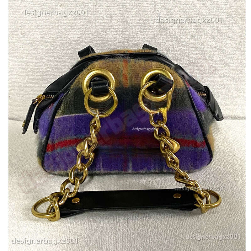 Saturn purse designer bag vivenes west wood bag Woolen Series Small Square Bag Mohair Pencil Case Bowling Shoulder bag Crossbody Sacoche Homme Karl Langerfelds Bag