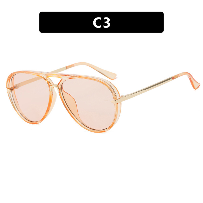 2025 New Arrival Women Retro Bug Eyed Over sized Sunglasses Trendy European American UV Protective Sunwear Influencer Favorite