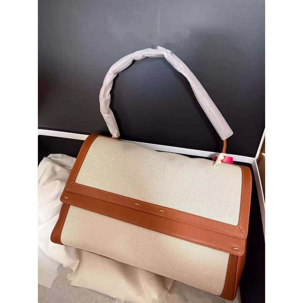 Designer Bag Tote Bag Shoulder Bag New Trendy Fashion Versatile Canvas Patchwork Color Block Design Single Double Shoulder Tote Bag