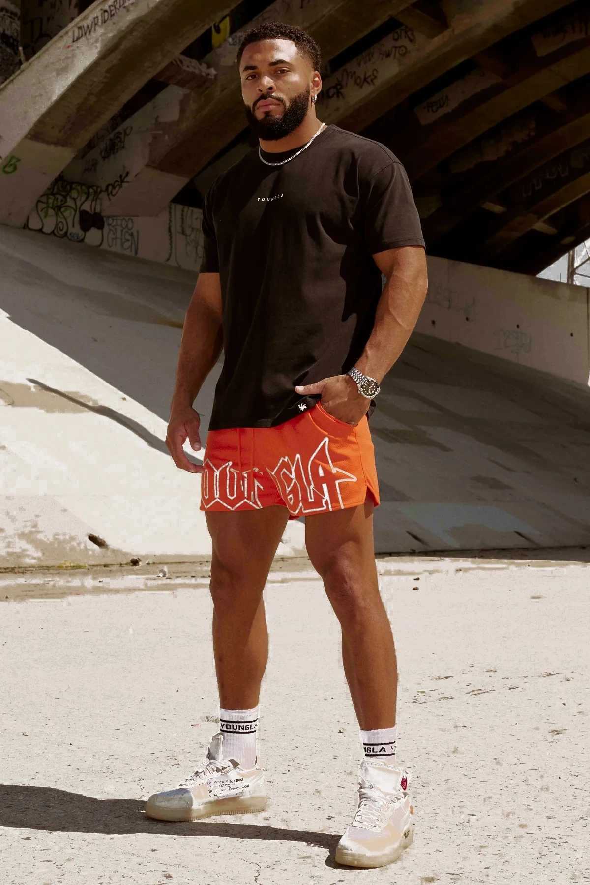 Gym Sports Mens Shorts American Style Clothing Brands Jogger Outdoor Running Basketball Training Shorts Beach Pants Fitness Y250814