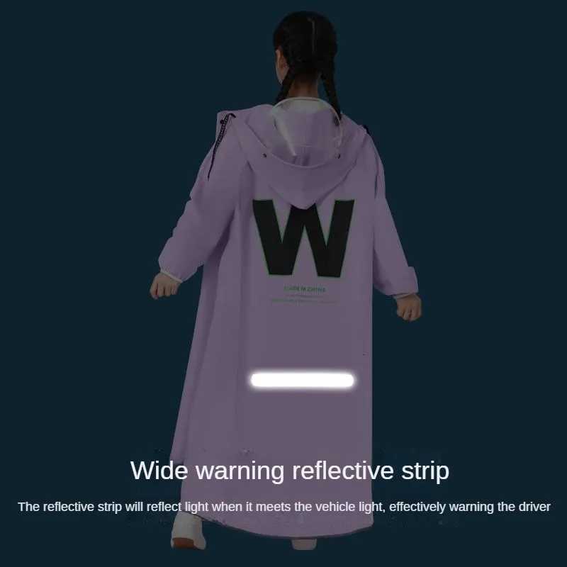 Poncho Waterproof Woman for Rain Coat Women Raincoat Boys and Girls Long Ponchos Childrens Raincoats Students With Backpacks Y250814