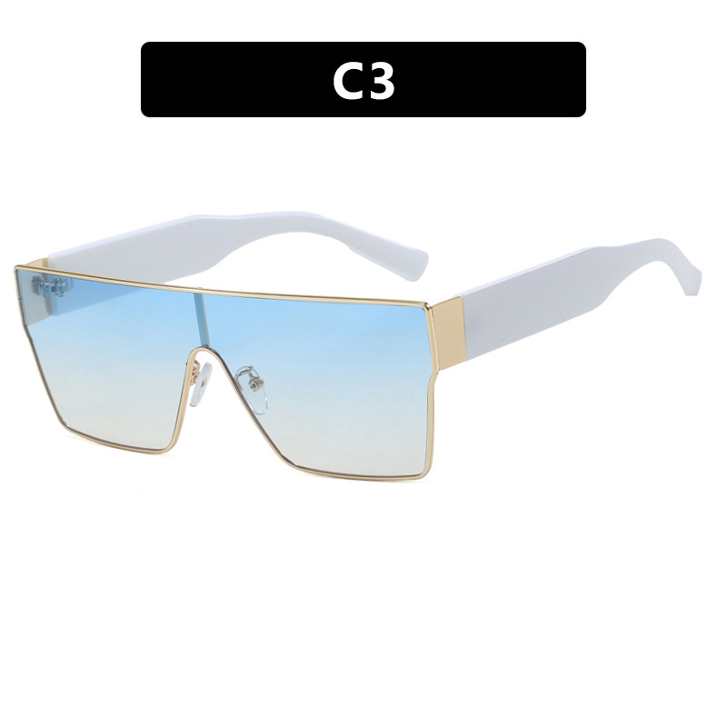 2025 New Arrival Women Square One Piece Over sized Sunglasses Trendy High End UV Protective Sunwear for Stylish Shading