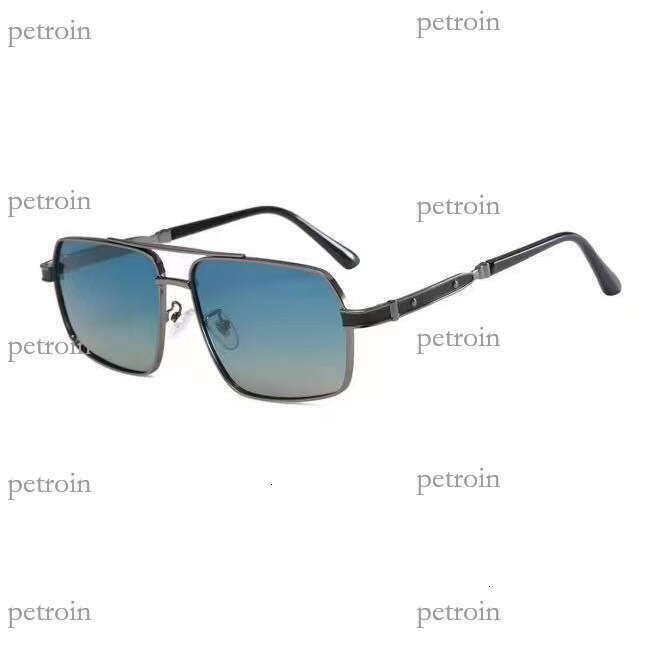 Men's New Double Bridge HD Polarized Square Frame Driving UV Protection Women's Premium Sunglasses